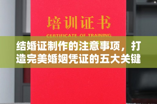 甘洛结婚证制作的注意事项，打造完美婚姻凭证的五大关键点